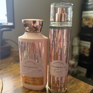 Bath & Body Works Champagne Toast Set - Pink and Gold